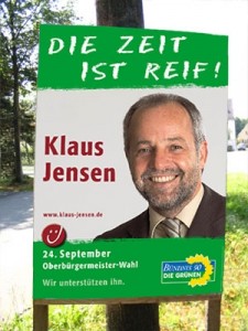 Im OB-Wahlkampf 2006 unterstützten die Grünen Klaus Jensen. 
