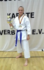Zum vierten Mal Deutsche Meisterin im Karate: die Triererin Sophia Graf. Foto: Thomas München