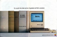 Apple-Werbung aus dem Jahr 1984: "Es wurde Zeit, daß mal ein Kapitalist die Welt verändert." Foto: Stadtmuseum