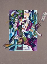 Die Collage "Canadian Step" von Alexander Mohr. Foto: Stadtmuseum Simeonstift