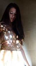 Die Schneiderin Angelika Hirschler brachte das Kleid von zum Leuchten. Foto: vo(l)tage