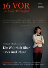 Die erste Ausgabe von 16 VOR - Das Trierer Stadmagazin ist jetzt erschienen.